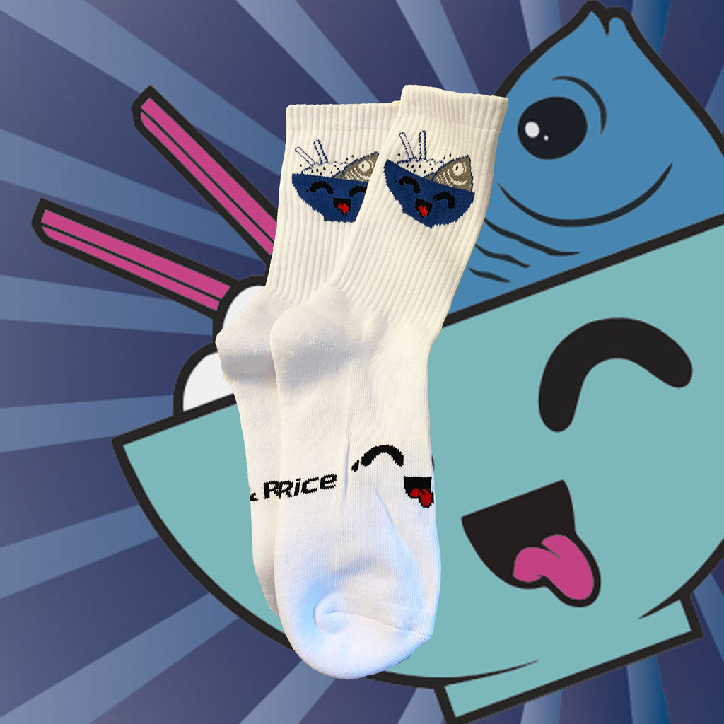 Fish and Rice Sports Socks