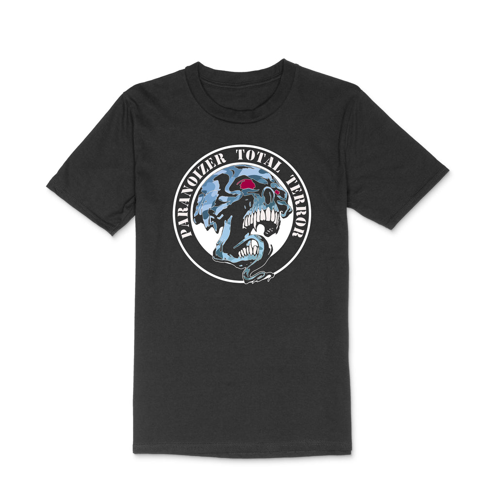 Paranoizer Blue Skull Tee